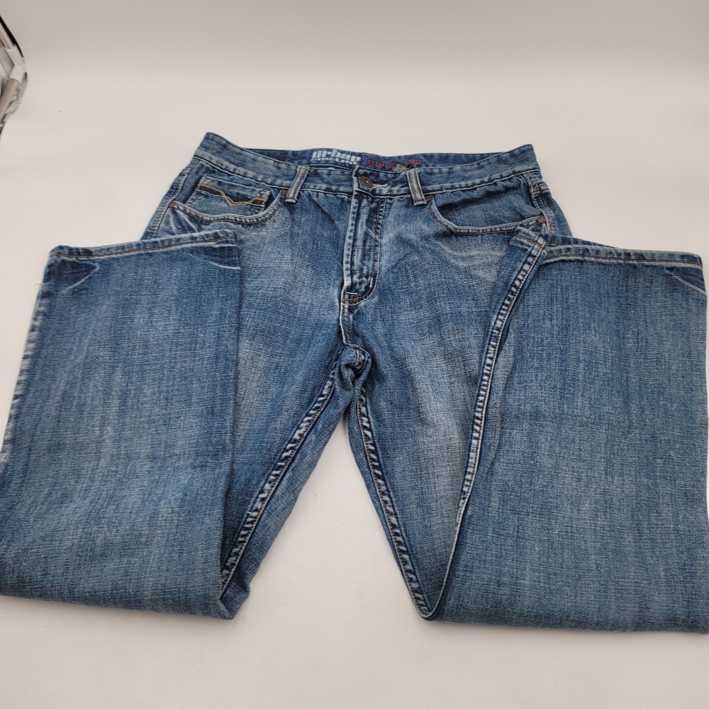 Urban Pipeline Slim Straight Mens Jeans 34x30 Medium Wash Blue Cotton Denim